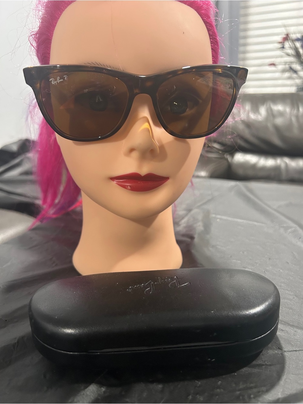 Ray-Ban Tortoiseshell Cat Eye Sunglasses with Brown Lenses